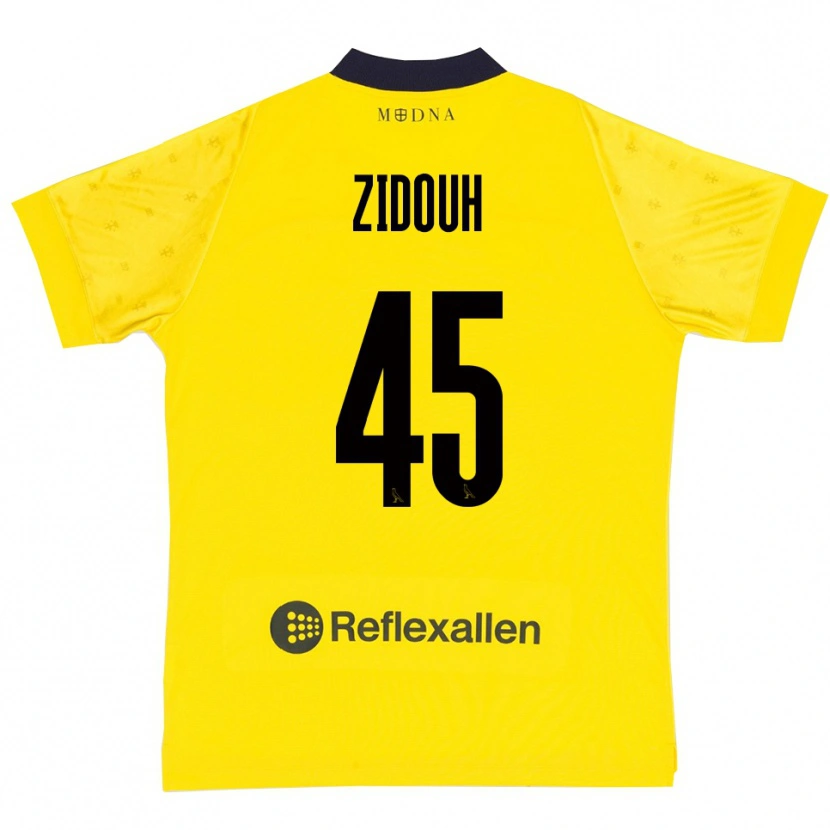 Danxen Hombre Camiseta Taha Zidouh #45 Amarillo Marino 1ª Equipación 2025/26 La Camisa