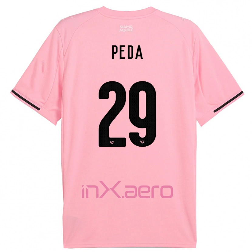 Danxen Hombre Camiseta Patryk Peda #29 Rosa Negro 1ª Equipación 2025/26 La Camisa