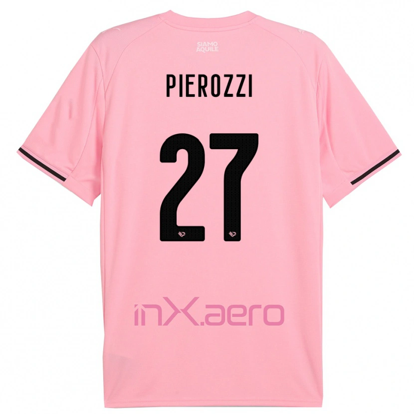 Danxen Hombre Camiseta Niccolò Pierozzi #27 Rosa Negro 1ª Equipación 2025/26 La Camisa