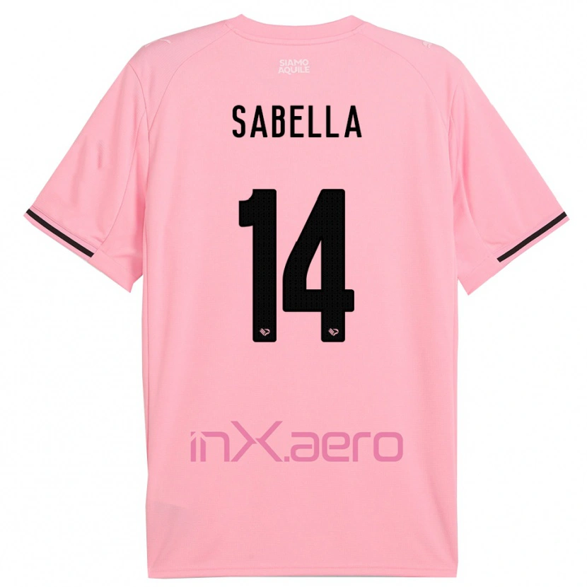 Danxen Hombre Camiseta Alberto Sabella #14 Rosa Negro 1ª Equipación 2025/26 La Camisa
