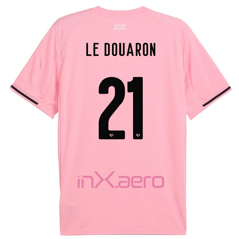 Danxen Hombre Camiseta Jérémy Le Douaron #21 Rosa Negro 1ª Equipación 2025/26 La Camisa