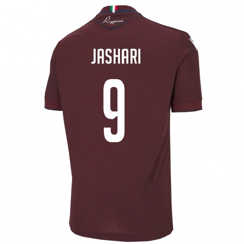 Danxen Hombre Camiseta Edion Jashari #9 Borgoña Blanco 1ª Equipación 2025/26 La Camisa