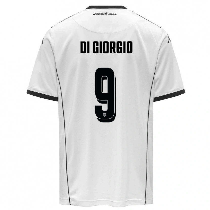 Danxen Hombre Camiseta Riccardo Di Giorgio #9 Blanco Negro 1ª Equipación 2025/26 La Camisa