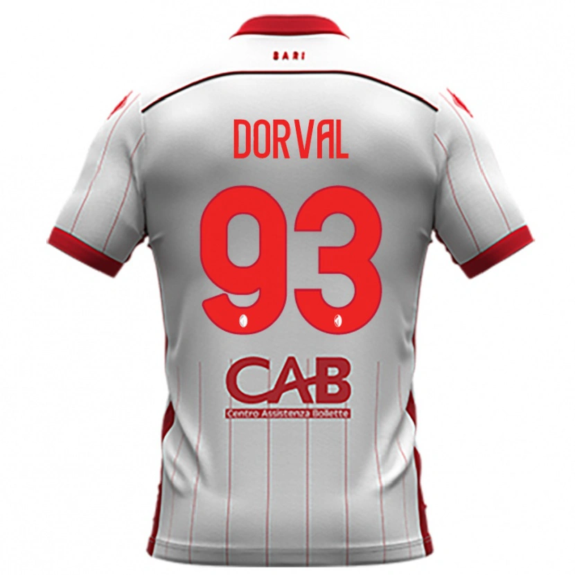 Danxen Hombre Camiseta Mehdi Dorval #93 Blanco Rojo 1ª Equipación 2025/26 La Camisa