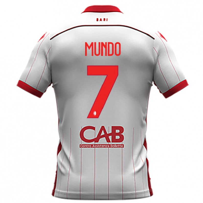 Danxen Hombre Camiseta Nicolò Mundo #7 Blanco Rojo 1ª Equipación 2025/26 La Camisa