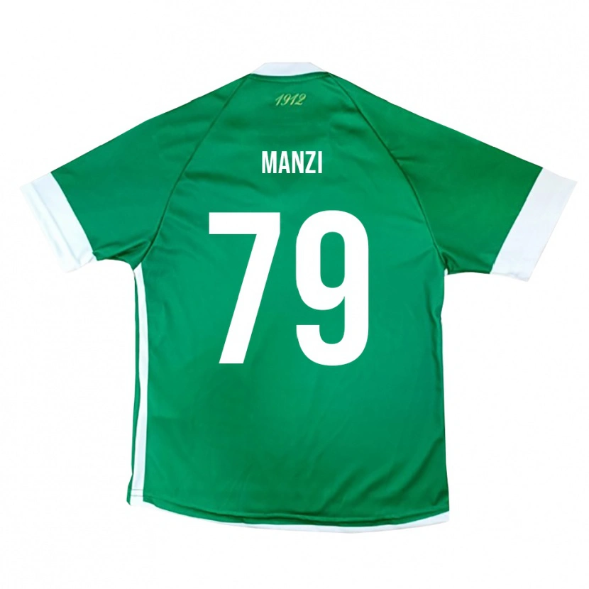 Danxen Hombre Camiseta Claudio Manzi #79 Verde Blanco 1ª Equipación 2025/26 La Camisa
