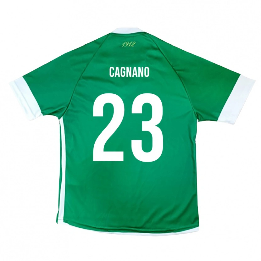 Danxen Hombre Camiseta Andrea Cagnano #23 Verde Blanco 1ª Equipación 2025/26 La Camisa