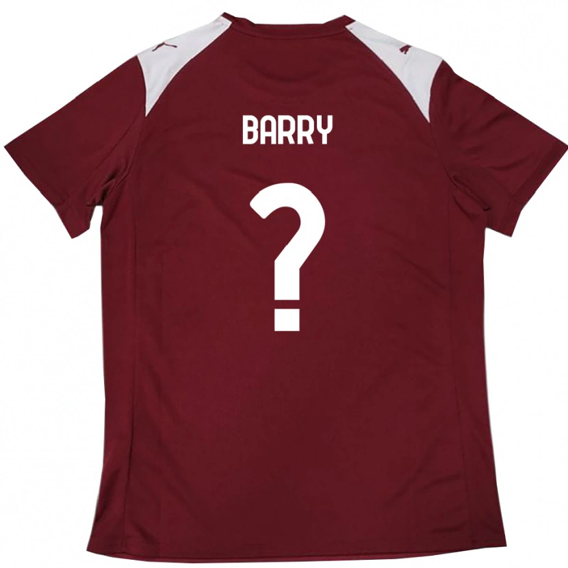 Danxen Hombre Camiseta Sammy Barry #0 Borgoña Blanco 1ª Equipación 2025/26 La Camisa