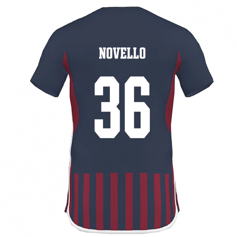 Danxen Hombre Camiseta Jahce Novello #36 Marino Rojo 1ª Equipación 2025/26 La Camisa
