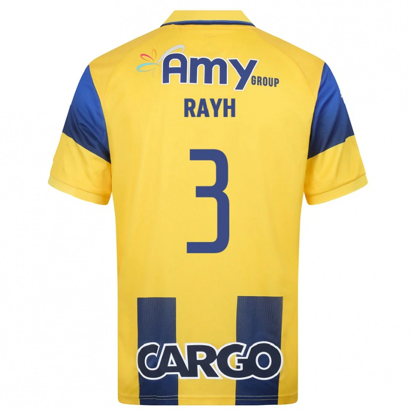Danxen Hombre Camiseta Guy Rayh #3 Amarillo Marino 1ª Equipación 2025/26 La Camisa