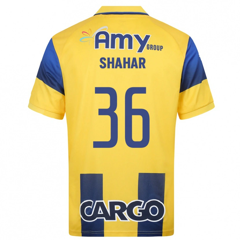 Danxen Hombre Camiseta Ido Shahar #36 Amarillo Marino 1ª Equipación 2025/26 La Camisa