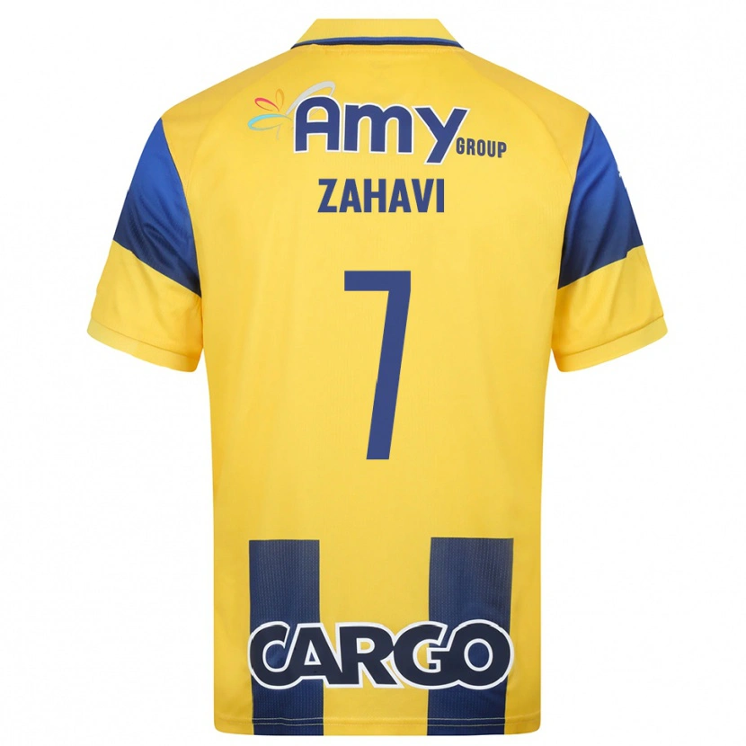 Danxen Hombre Camiseta Eran Zahavi #7 Amarillo Marino 1ª Equipación 2025/26 La Camisa