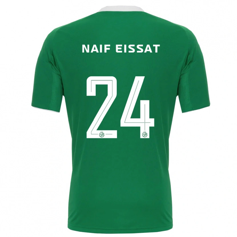 Danxen Hombre Camiseta Lisav Naif Eissat #24 Verde Blanco 1ª Equipación 2025/26 La Camisa