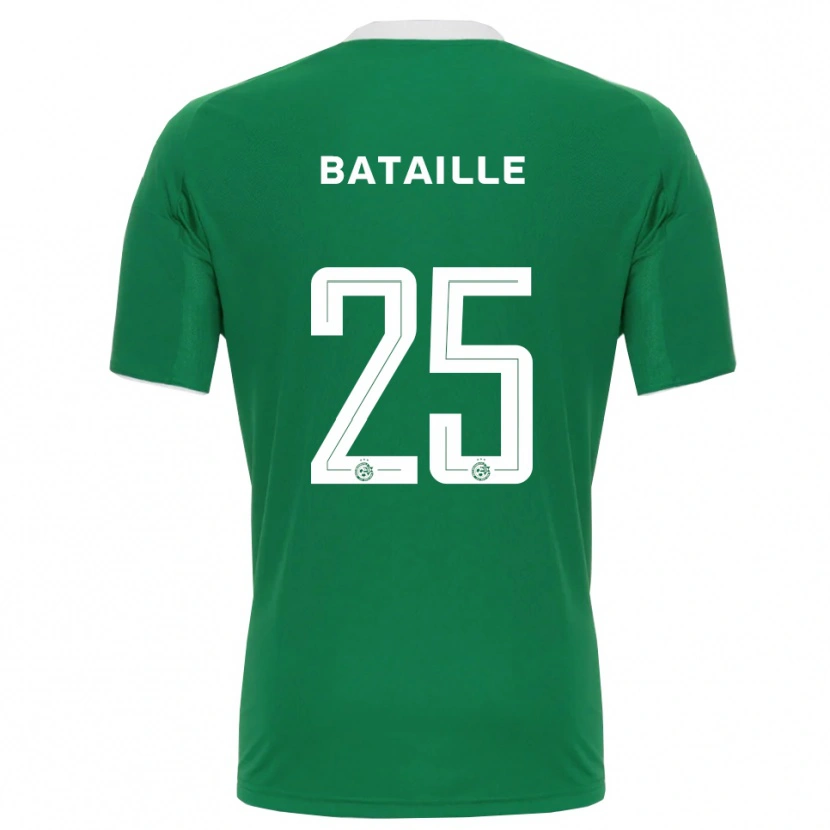 Danxen Hombre Camiseta Jelle Bataille #25 Verde Blanco 1ª Equipación 2025/26 La Camisa