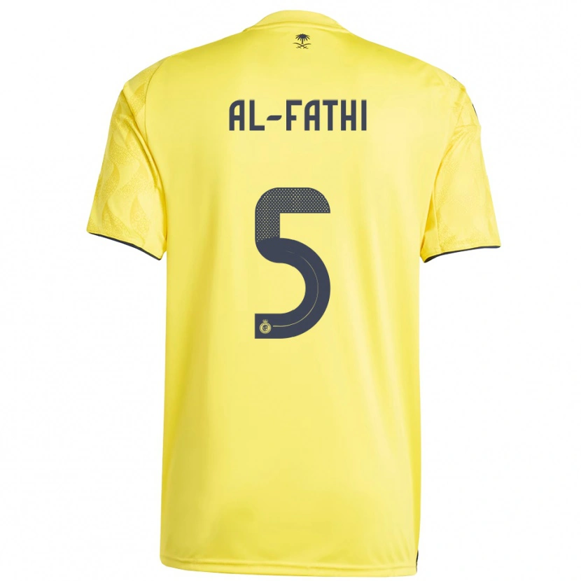 Danxen Hombre Camiseta Layan Al-Fathi #5 Amarillo Negro 1ª Equipación 2025/26 La Camisa