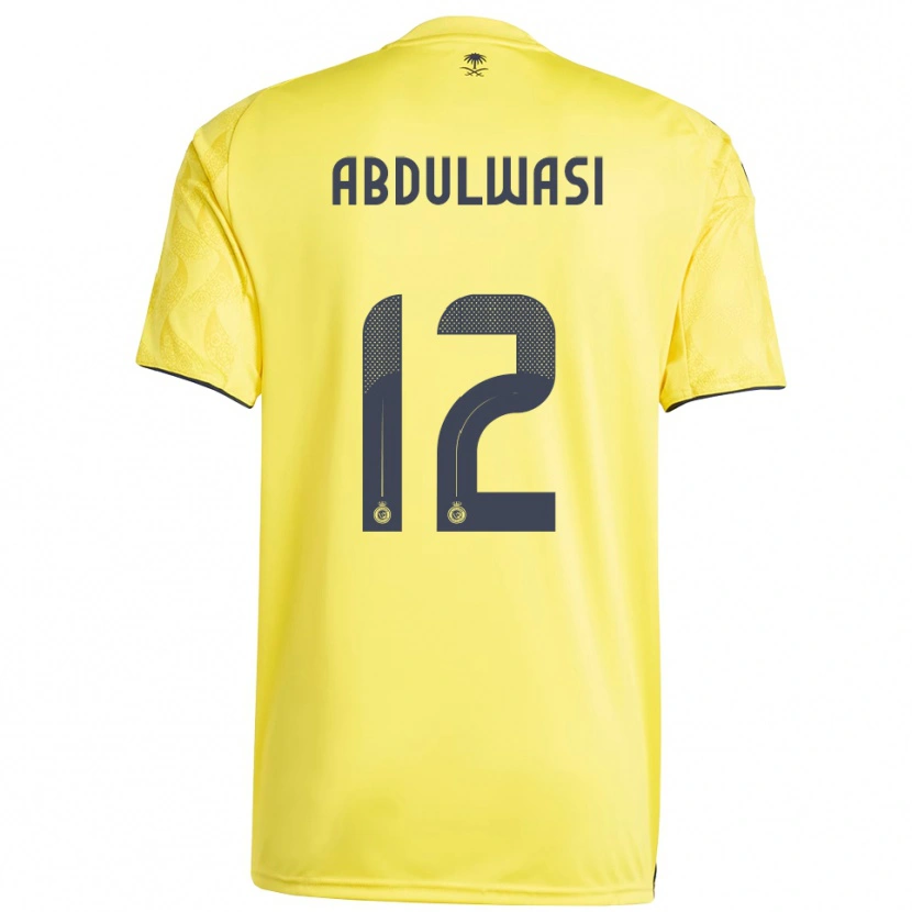 Danxen Hombre Camiseta Dalal Abdulwasi #12 Amarillo Negro 1ª Equipación 2025/26 La Camisa