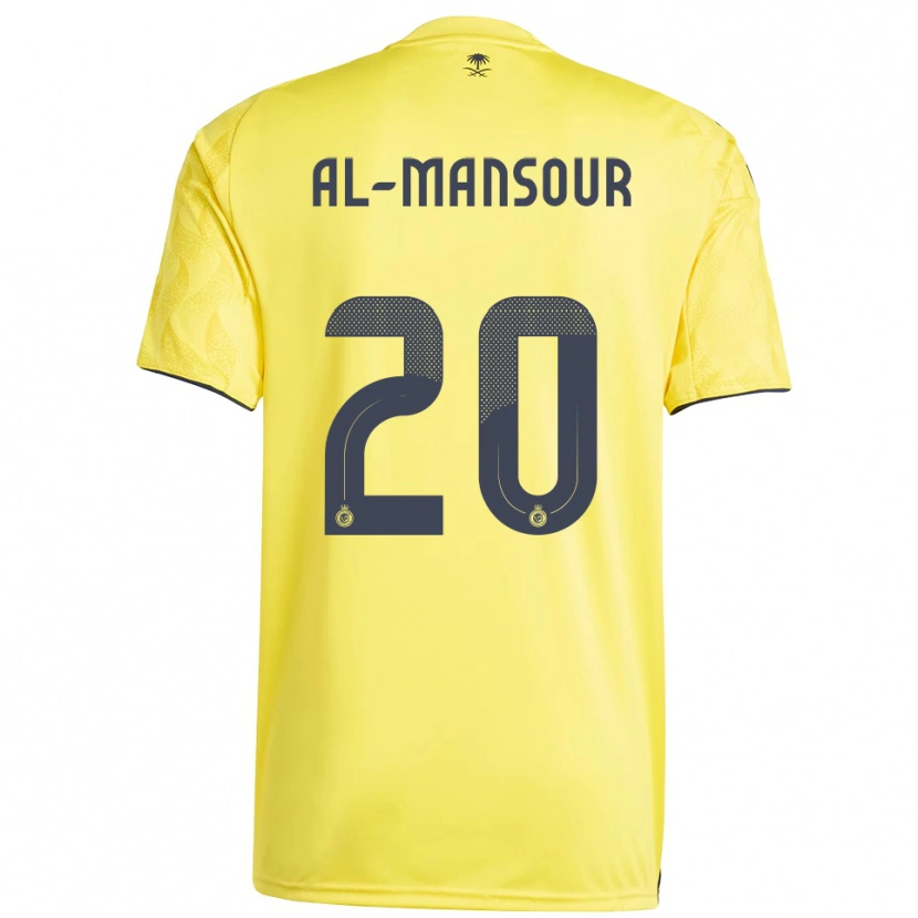 Danxen Hombre Camiseta Hamad Al-Mansour #20 Amarillo Negro 1ª Equipación 2025/26 La Camisa