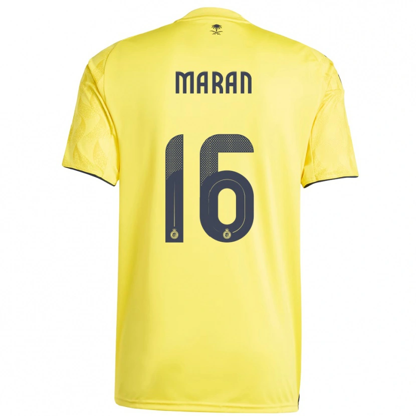 Danxen Hombre Camiseta Mohammed Marran #16 Amarillo Negro 1ª Equipación 2025/26 La Camisa