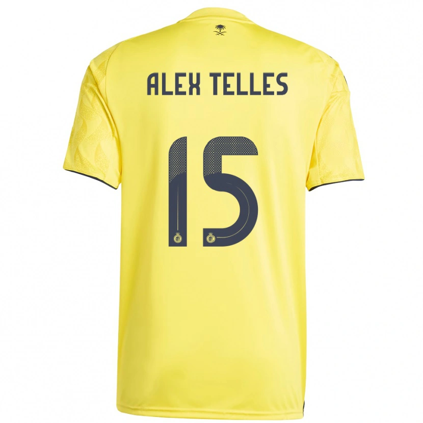 Danxen Hombre Camiseta Alex Telles #15 Amarillo Negro 1ª Equipación 2025/26 La Camisa