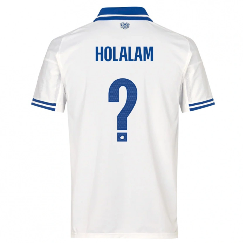 Danxen Hombre Camiseta Ishaq Holalam #0 Blanco Azul 1ª Equipación 2025/26 La Camisa