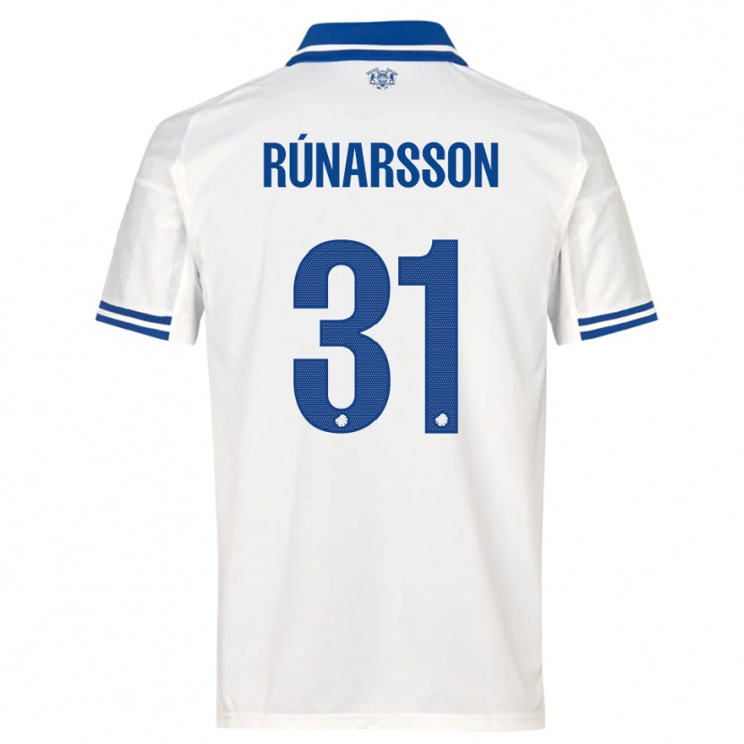 Danxen Hombre Camiseta Rúnar Alex Rúnarsson #31 Blanco Azul 1ª Equipación 2025/26 La Camisa