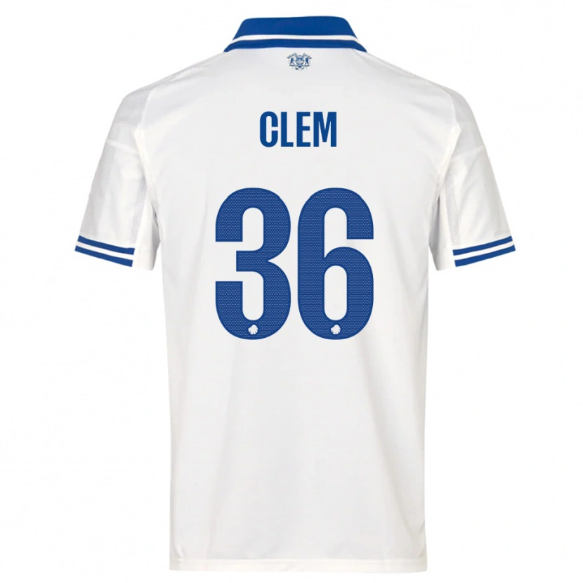 Danxen Hombre Camiseta William Clem #36 Blanco Azul 1ª Equipación 2025/26 La Camisa