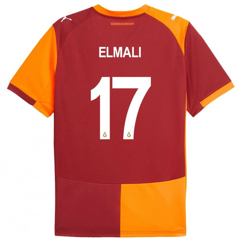 Danxen Hombre Camiseta Eren Elmalı #17 Rojo Naranja 1ª Equipación 2025/26 La Camisa