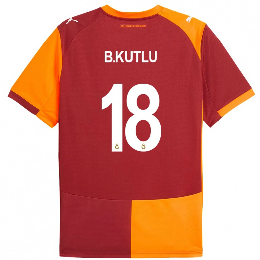 Danxen Hombre Camiseta Berkan Kutlu #18 Rojo Naranja 1ª Equipación 2025/26 La Camisa