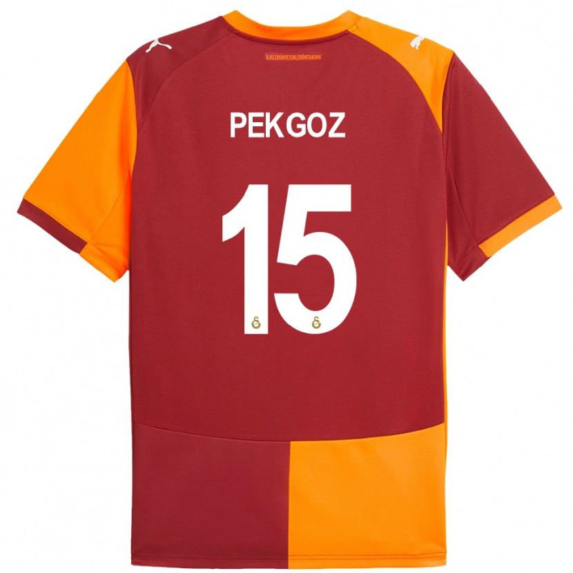Danxen Hombre Camiseta Berra Pekgöz #15 Rojo Naranja 1ª Equipación 2025/26 La Camisa