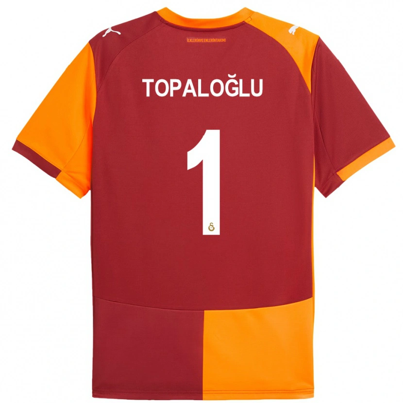 Danxen Hombre Camiseta Eren Topaloğlu #1 Rojo Naranja 1ª Equipación 2025/26 La Camisa