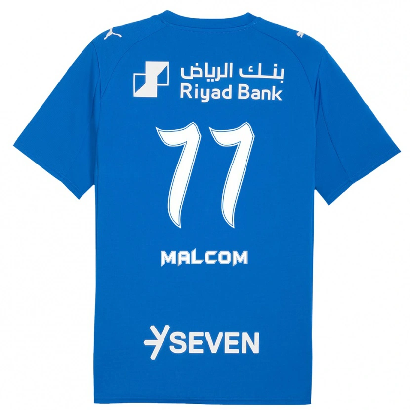 Danxen Hombre Camiseta Malcom #77 Azul Blanco 1ª Equipación 2025/26 La Camisa