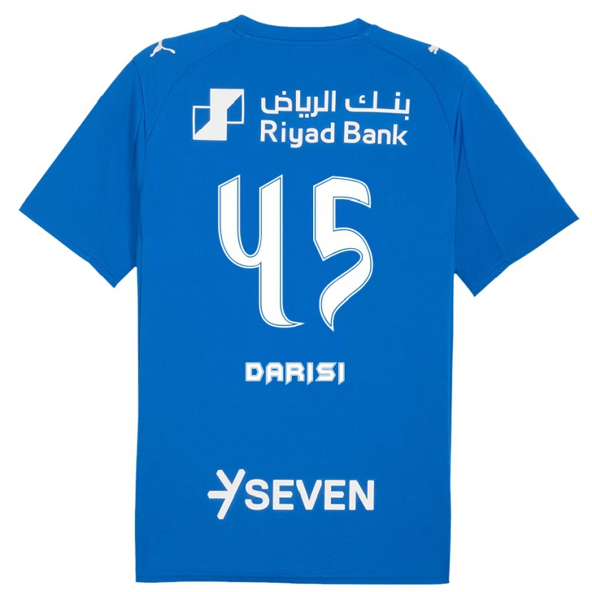Danxen Hombre Camiseta Abdulkarim Darisi #45 Azul Blanco 1ª Equipación 2025/26 La Camisa