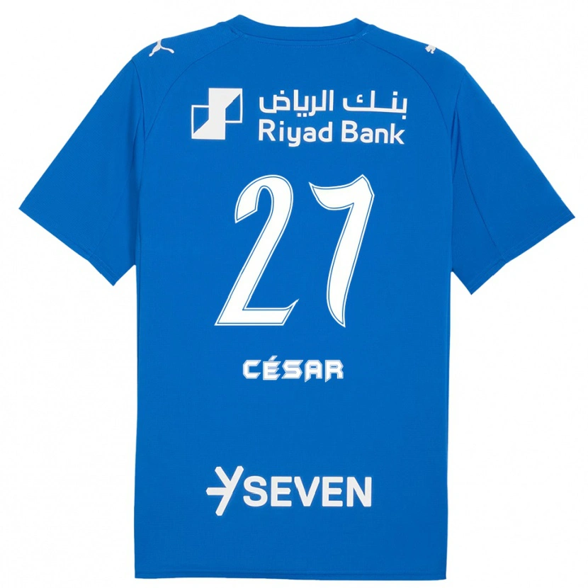 Danxen Hombre Camiseta Kaio César #27 Azul Blanco 1ª Equipación 2025/26 La Camisa