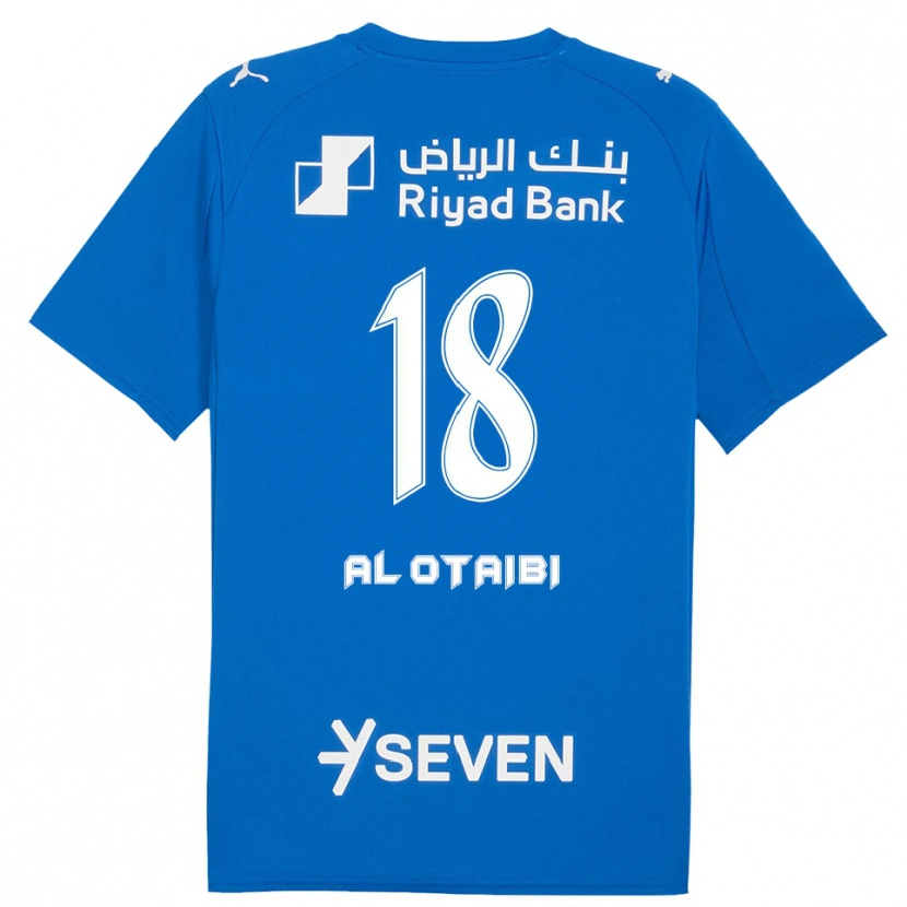 Danxen Hombre Camiseta Majd Al-Otaibi #18 Azul Blanco 1ª Equipación 2025/26 La Camisa