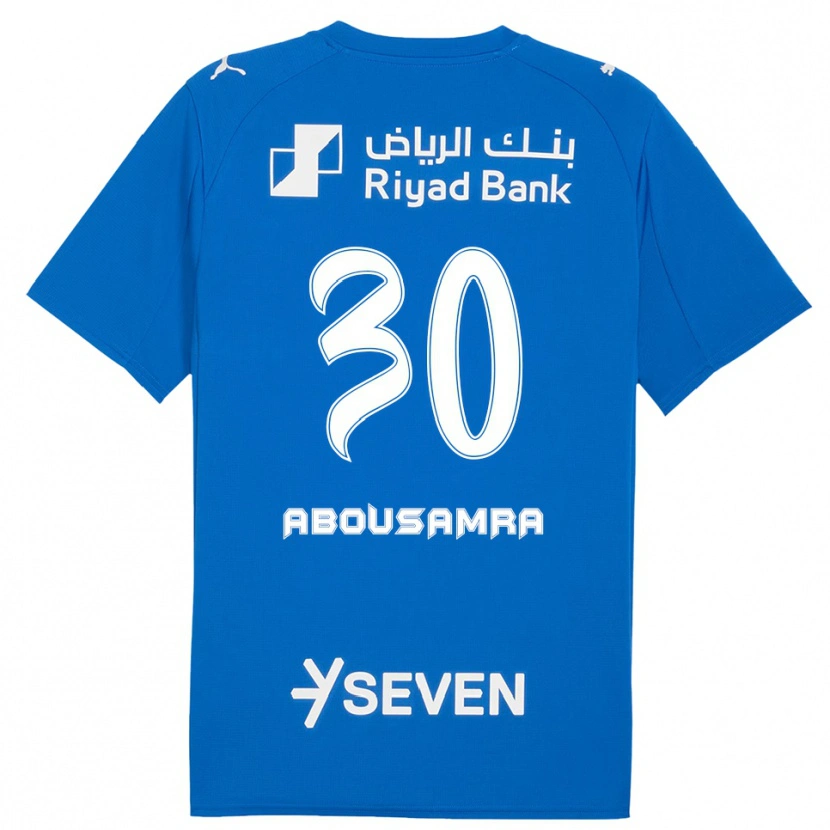 Danxen Hombre Camiseta Lamar Abousamra #30 Azul Blanco 1ª Equipación 2025/26 La Camisa