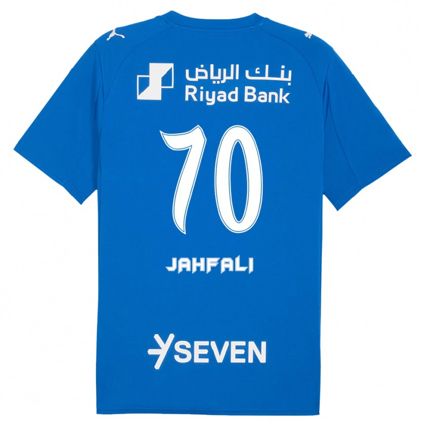 Danxen Hombre Camiseta Mohammed Jahfali #70 Azul Blanco 1ª Equipación 2025/26 La Camisa