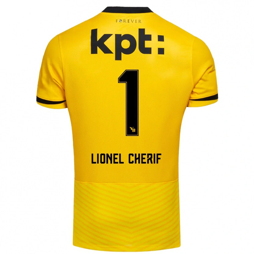 Danxen Hombre Camiseta Kader Cherif #1 Amarillo Negro 1ª Equipación 2025/26 La Camisa