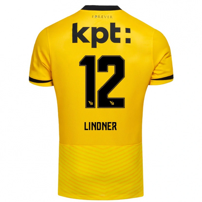 Danxen Hombre Camiseta Heinz Lindner #12 Amarillo Negro 1ª Equipación 2025/26 La Camisa