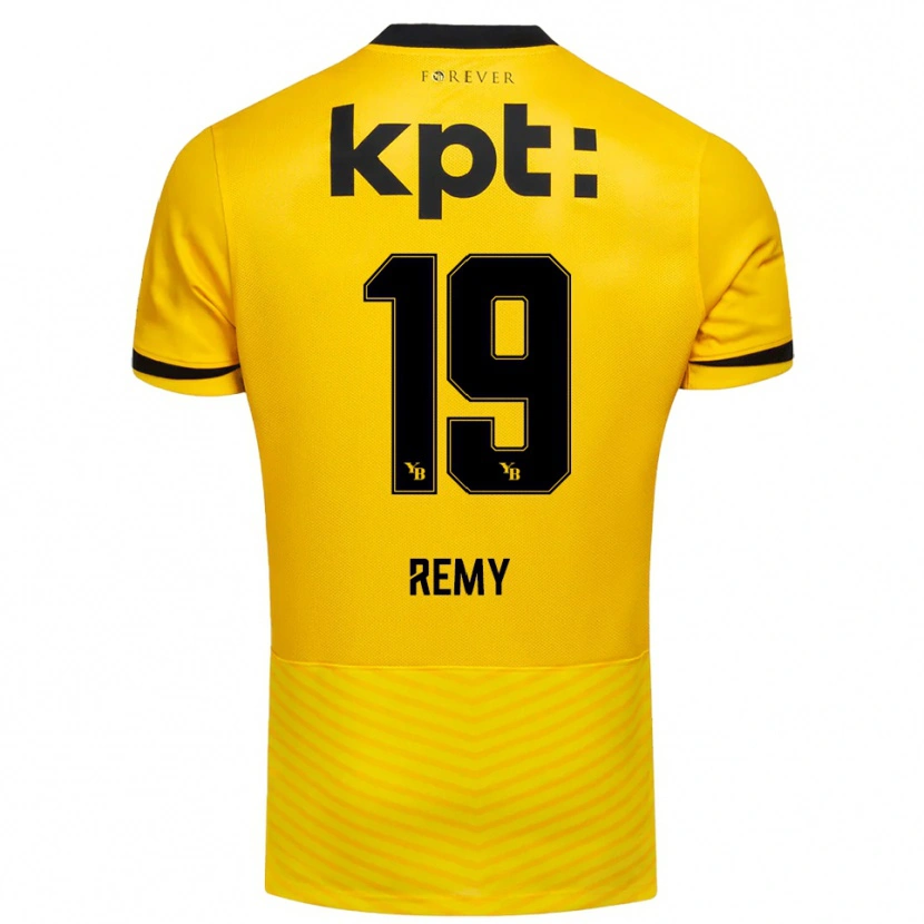 Danxen Hombre Camiseta Audrey Remy #19 Amarillo Negro 1ª Equipación 2025/26 La Camisa