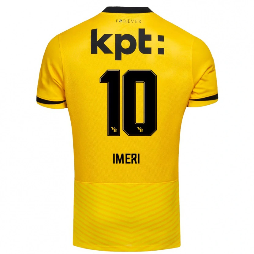 Danxen Hombre Camiseta Kastriot Imeri #10 Amarillo Negro 1ª Equipación 2025/26 La Camisa