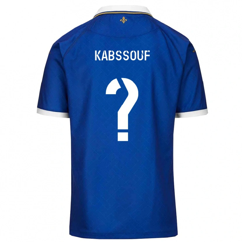 Danxen Hombre Camiseta Salim Kabssouf #0 Azul Dorado 1ª Equipación 2025/26 La Camisa