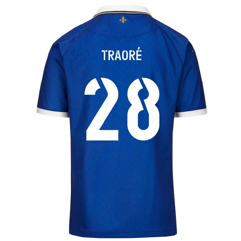 Danxen Hombre Camiseta Soumaïla Traoré #28 Azul Dorado 1ª Equipación 2025/26 La Camisa