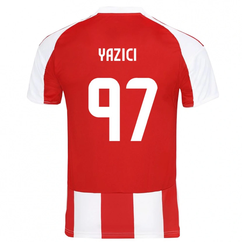 Danxen Hombre Camiseta Yusuf Yazıcı #97 Rojo Blanco 1ª Equipación 2025/26 La Camisa