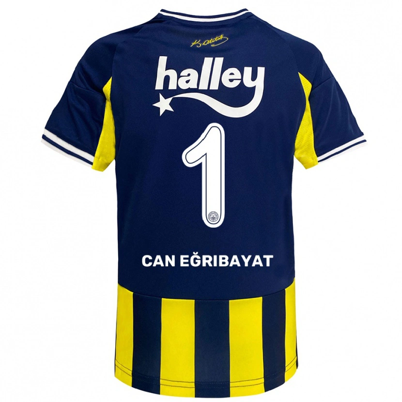 Danxen Hombre Camiseta İrfan Can Eğribayat #1 Amarillo Marino Blanco 1ª Equipación 2025/26 La Camisa