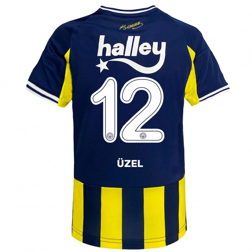 Danxen Hombre Camiseta Nevzat Üzel #12 Amarillo Marino Blanco 1ª Equipación 2025/26 La Camisa