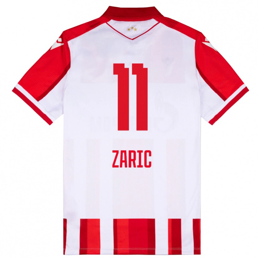 Danxen Hombre Camiseta Luka Zaric #11 Rojo Blanco 1ª Equipación 2025/26 La Camisa