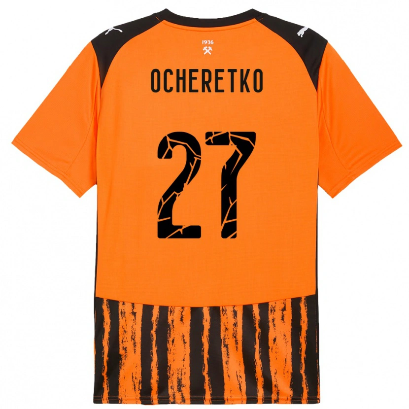 Danxen Hombre Camiseta Oleg Ocheretko #27 Naranja Negro 1ª Equipación 2025/26 La Camisa