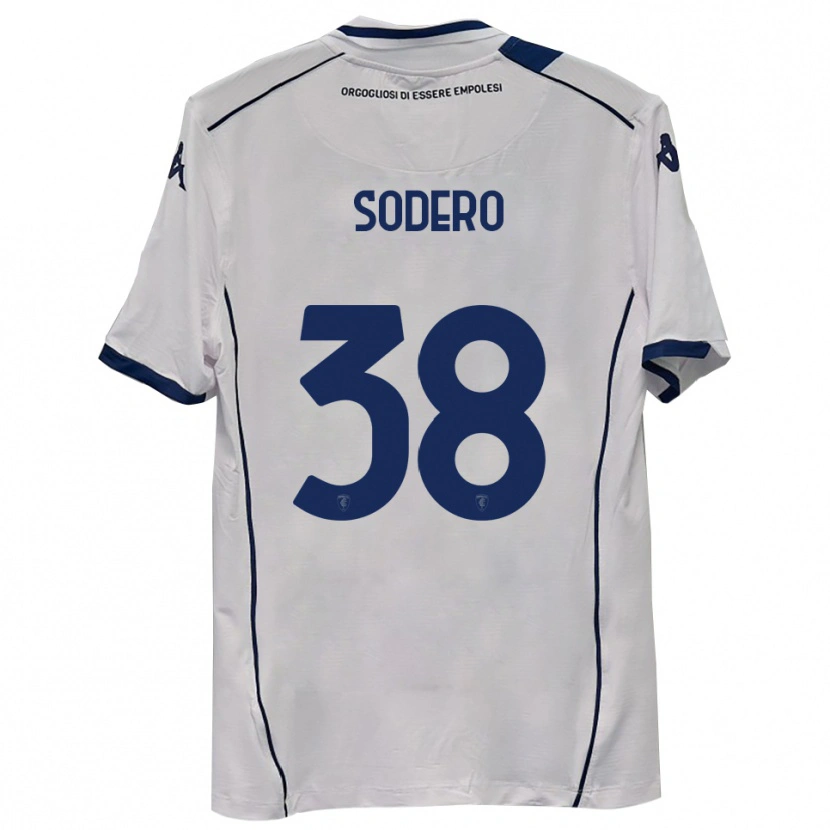 Danxen Hombre Camiseta Andrea Sodero #38 Azul Marino Oscuro 2ª Equipación 2025/26 La Camisa