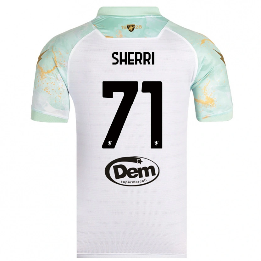 Danxen Hombre Camiseta Alen Sherri #71 Blanco Negro 2ª Equipación 2025/26 La Camisa
