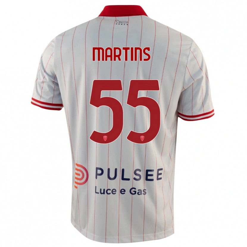 Danxen Hombre Camiseta Kevin Martins #55 Blanco Rojo Azul 2ª Equipación 2025/26 La Camisa